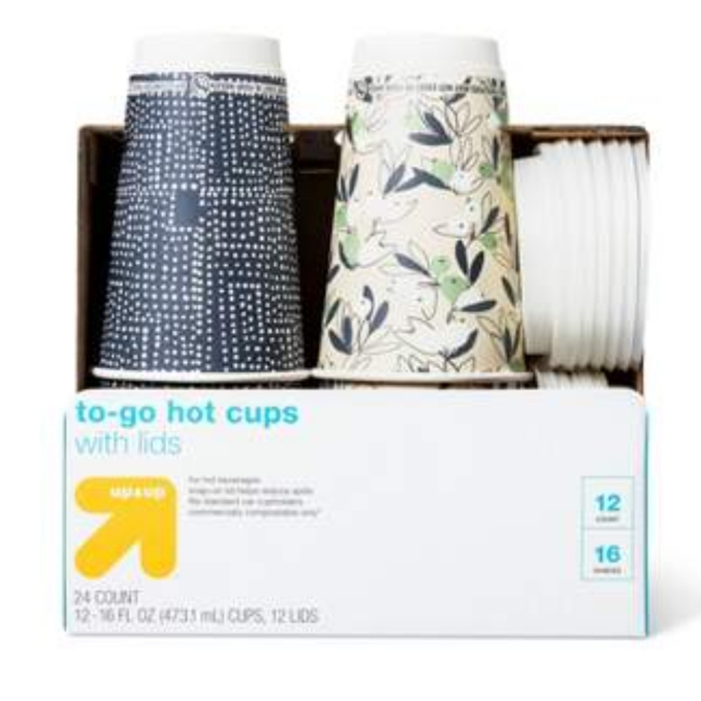 Target Hot Cup and Lids 16oz/12ct